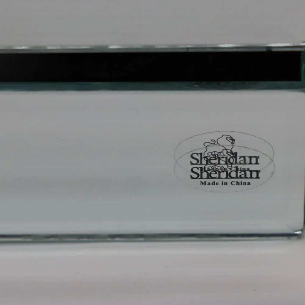 Sheridan jewelry box, delicate mirror glass decorative box with dancing figures